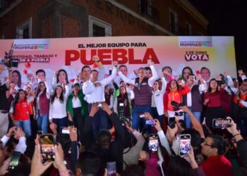 Armenta y Chedraui unen fuerzas en campaña y arrancan en el Centro Histórico de Puebla