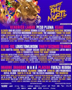 El festival Tecate Pa'l Norte se celebrará del 29 al 31 de marzo en el parque Fundidora de Monterrey