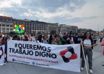 Tras marcha y bloqueos, trabajadores firman minuta con Gobierno de la CDMX
