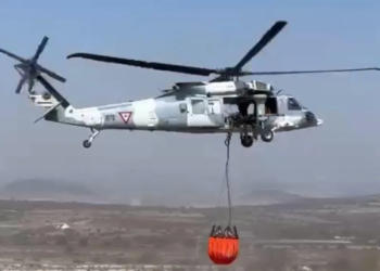 Enfrentan con helicópteros dos incendios: uno de ellos en la selva de los chimalapas 