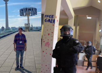 Policía de Berlín agrede a periodista mexicano durante protesta propalestina