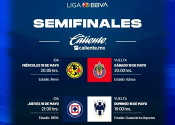 Listas las fechas y horarios de las semifinales de la Liga MX