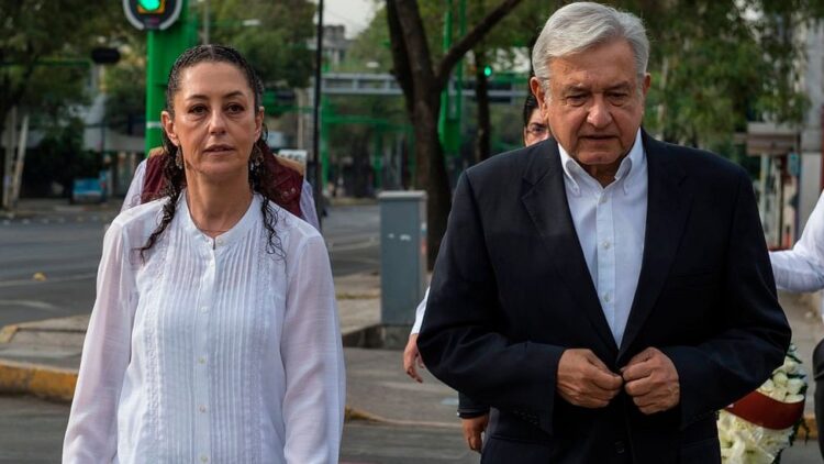 AMLO y Claudia Sheinbaum. /Amexi /Foto Redes sociales.