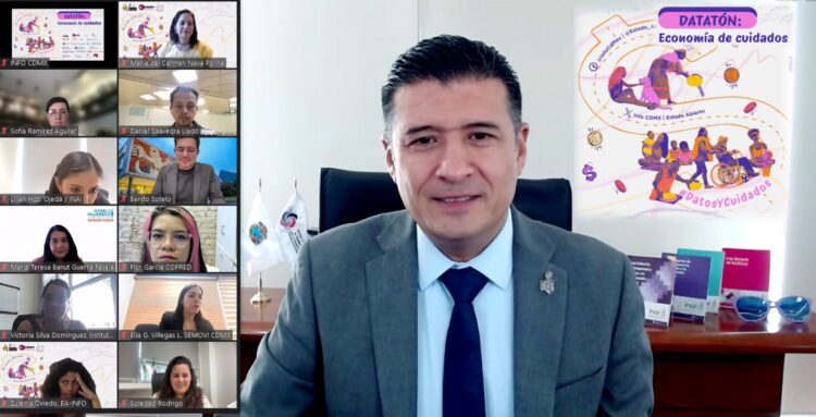 Adrián Alcalá Méndez, comisionado presidente del Instituto Nacional de Transparencia, Acceso a la Información y Protección de Datos Personales llama a promover la defensa del Inai mediante la colaboración con el nuevo gobierno y las autoridades electas, impulsando la puesta en marcha del “plan D”. AMEXI/FOTO: INAI-CORTESÍA.