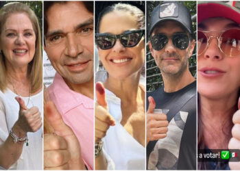 Famosos acuden a las urnas para votar