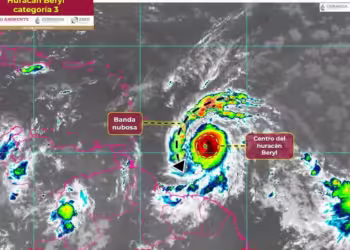 Beryl se intensifica a huracán categoría 3