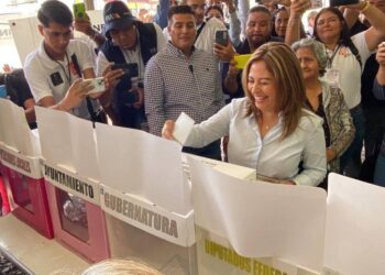 Confía Lucy Meza en jornada tranquila; sobre aceptar resultados no quiso hablar