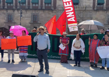 Con plantón, indígenas exigen vivienda digna en la CDMX