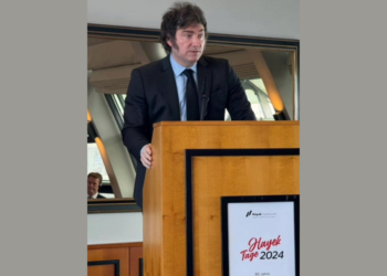 La derecha alemana arropa a Javier Milei en Hamburgo