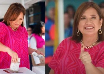Xóchitl Gálvez espera dos horas y media para votar