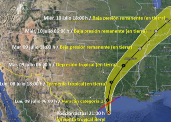 Beryl tocará costas de Texas y podría volver a huracán categoría 1
