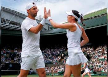 Santiago González y Giuliana Olmos se quedaron a un paso del título de dobles mixtos en Wimbledon | AMEXI/FOTO: IG gonzalezsanty