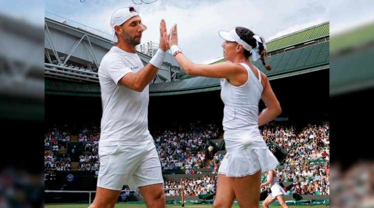 Santiago González y Giuliana Olmos se quedaron a un paso del título de dobles mixtos en Wimbledon | AMEXI/FOTO: IG gonzalezsanty