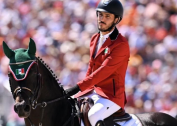 Andrés Azcárraga y su caballo Contendros 2 quedan eliminados en la final de salto ecuestre individual