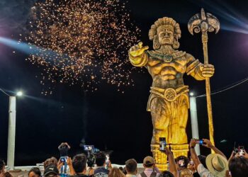 Cuestiona arqueólogo estatua que representa al dios maya Chac