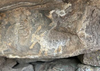 En Hidalgo encuentran pinturas rupestres
