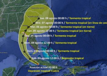 Depresión tropical 4 se fortalecerá a tormenta tropical Debby en las próximas horas