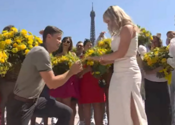 Luego de ganar el oro, el remero estadunidense Justin Best protagonizó el momento más romántico de París 2024: le pidió matrimonio a su novia.
