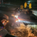 Las lluvias causan inundaciones en bajopuentes de Periférico Norte, en el municipio de Naucalpan.