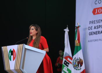 Lorena Piñón, candidata a presidenta nacional del PRI, propuso crear una plataforma para dar preparación a militantes leales