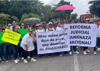 Radicalizan trabajadores judiciales su paro, en Oaxaca