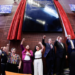 Inscripción del lema de la UNAM en el Muro de Honor del Senado.