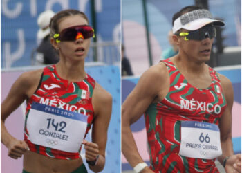 Palma y González finalizan en quinto lugar en maratón de caminata