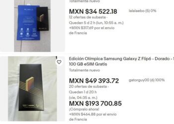 Deportistas subastan “celular olímpico”