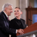 El presidente Andrés Manuel López Obrador y Beatriz Gutiérrez Müller en la mañanera del 11 de septiembre de 2024