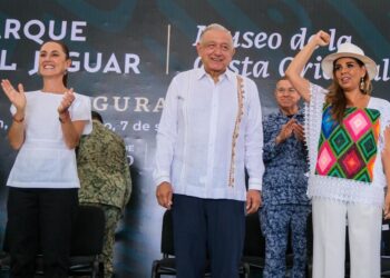 Inaugura AMLO Parque del Jaguar y el Museo de la Costa Oriental
