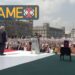 En el zócalo, sexto informe de gobierno de AMLO