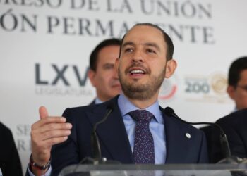 Pese a sobornos de Morena, PAN en Senado va contra reforma al PJF regresiva, dice Marko Cortés