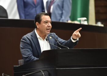 Saúl Téllez, del PAN. Recursos del PRI y PAN contra la Reforma Judicial. AMEXI / Foto: Partido Acción Nacional .