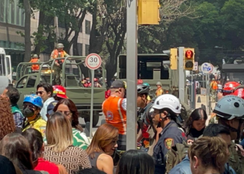 Simulacro nacional 2024. AMEXI/Foto/Guillermo Granados
