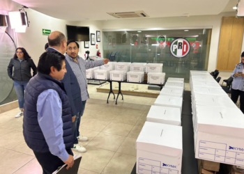 El PRI llevó a cabo un simulacro de votación de jueces, magistrados y ministros, en el cual cada elector perdió cuatro horas