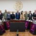 Se despide AMLO con mariachis del gabinete de seguridad
