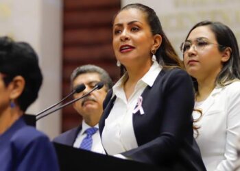 16 oct.- Mariana Benítez Tiburcio, diputada de Morena. Despenalizar el aborto. /AMEXI /FOTO: X @marianabenitezt