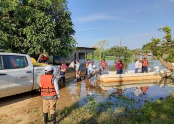 Alerta por crecimiento del río Coatzacoalcos en Veracruz