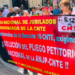 La Asamblea Nacional de Jubilados y Pensionados de la Coordinadora Nacional de Trabjadores de la Educación (CNTE) se movilizan a Palacio Nacional el 18 de octubre del 2024.