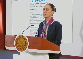 Claudia Sheinbaum habla de TV Azteca, por demanda en Estados Unidos