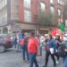 Sheinbaum y la CNTE. Marcha magisterial rumbo al Zócalo.