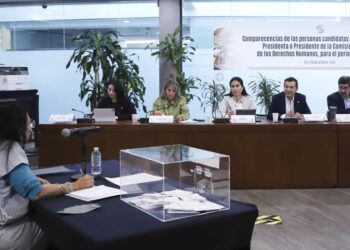 Comparecencias en el Senado para definir la Presidencia de la CNDH. /AMEXI /FOTO: Senado de la República.