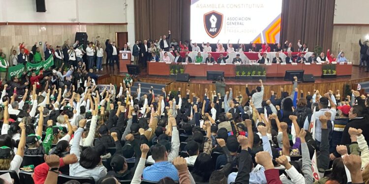 Asamblea Constitutiva de la Asociación General de las y los Trabajadores. AMEXI/ Foto: Guillermo Granados