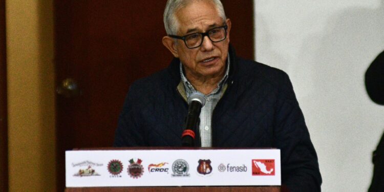 Jorge Gaviño, secretario general del IMSS. AMEXI/Foto: Guillermo Granados