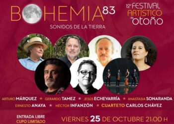 12vo Festival Artístico de Otoño presentará singular Bohemia