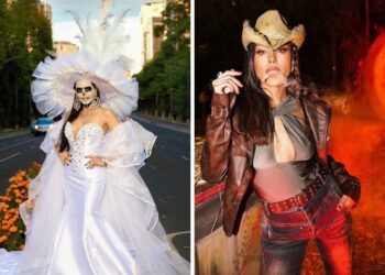 Famosos muestran su creatividad en divertidos disfraces para Halloween y Día de Muertos