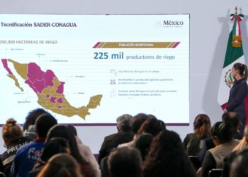 Claudia Sheinbaum en la presentación del Plan Nacional Hídrico 2024-2030