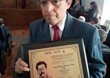 Óscar Manuel Rodríguez Ochoa, Luy. Premio de Periodismo Ricardo Flores Magón.