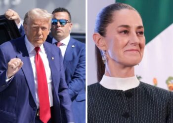 El candidato republicano, Donald Trump, lanzó una dura advertencia al gobierno de Claudia Sheinbaum. 4 nov. 2024. Sheinbaum habla de la llamada a Trump