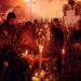 Velas encendidas para guiar a los muertos.